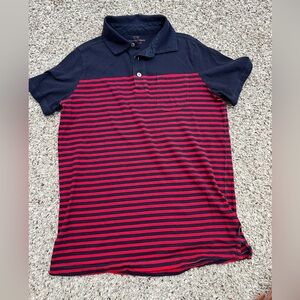Vineyard Vines Navy and red boys golf polo